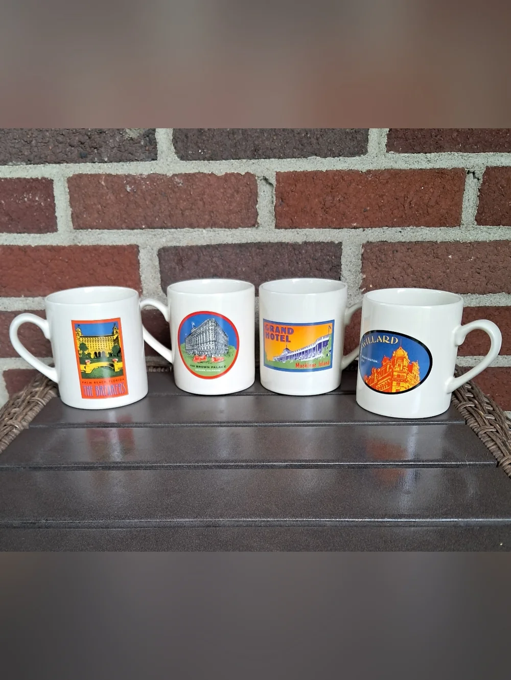 Grand American Hotel coffee mugs (4)